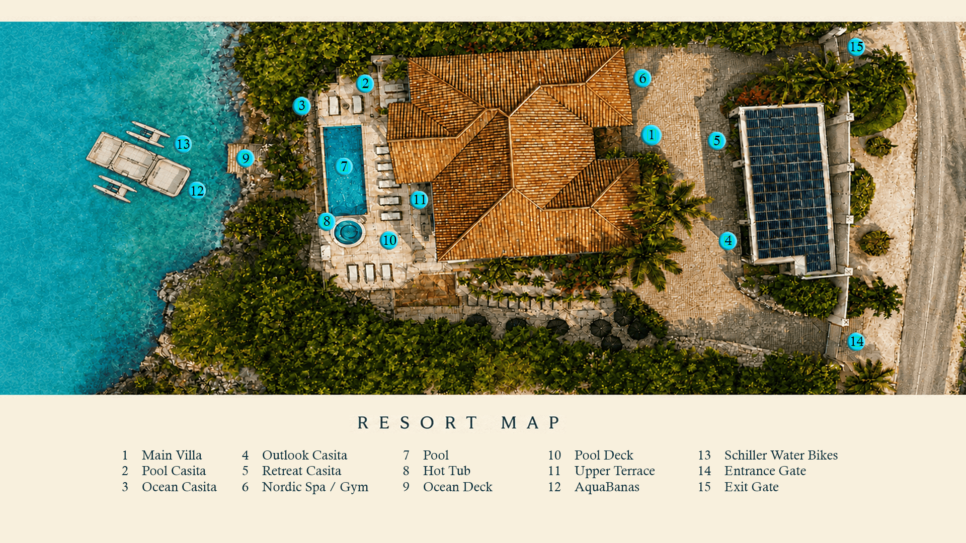 Alta Bella Villa Resort Map