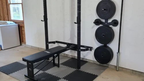 Multi-use pull-up rack in our fitness center